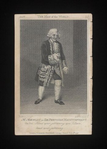 Mr. Macklin as Sir Pertinax Macsycophant