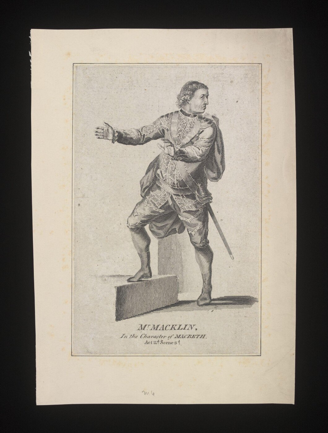 Unknown, Mr. Macklin in the character of Macbeth.