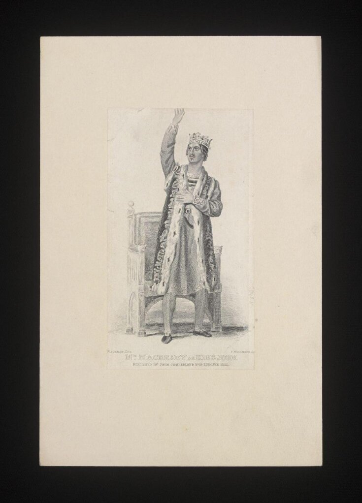 Mr Macready, as King John  image