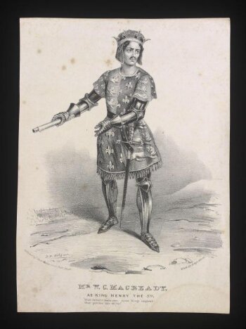 Mr Macready, as King Henry the 5th