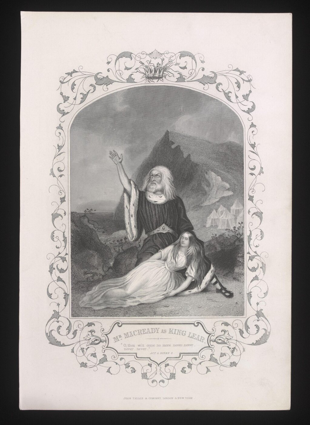 unknown, Mr Macready as King Lear