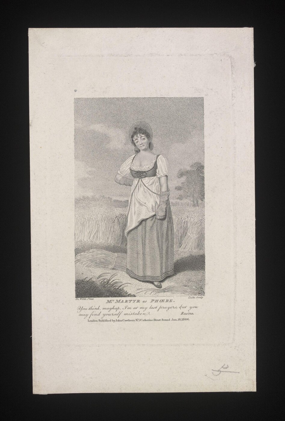 Samuel De Wilde, Mrs. Martyr as Phoebe