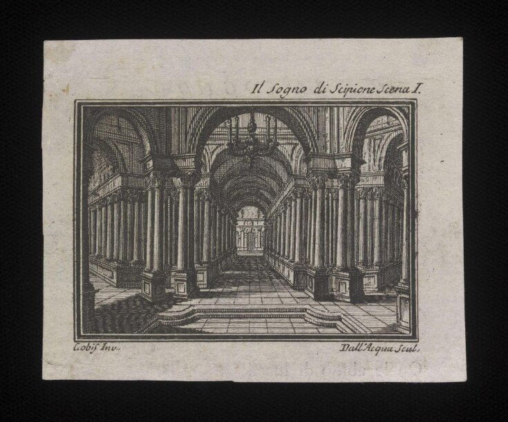 Il sogno di Scipione Scene I Aurelio dall' Acqua Gobbir V&A