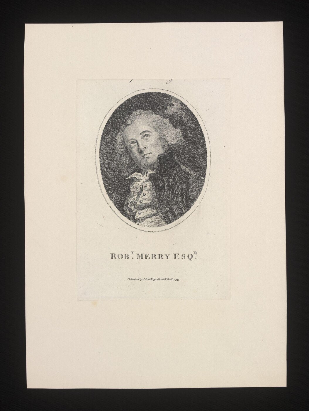 unknown, Robt. Merry Esqr.