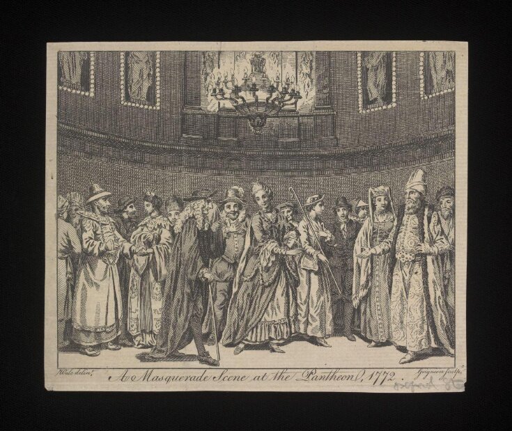 A Masquerade Scene at the Pantheon, 1772 top image