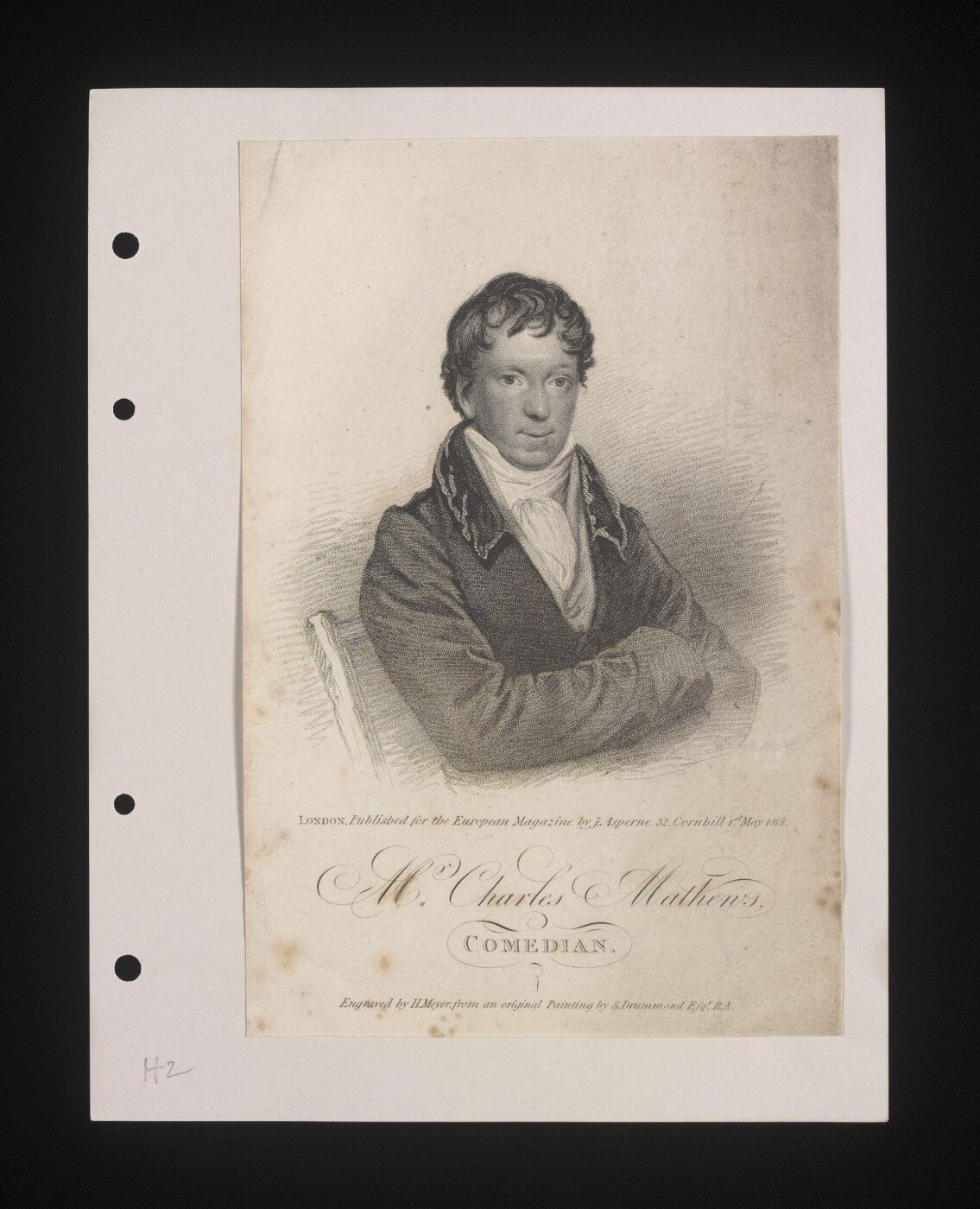 Samuel Drummond, Mr. Charles Mathews/Comedian.