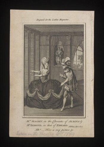 Mrs. Massey, in the character of Albina & Mr. Dimond, in that of Edward.