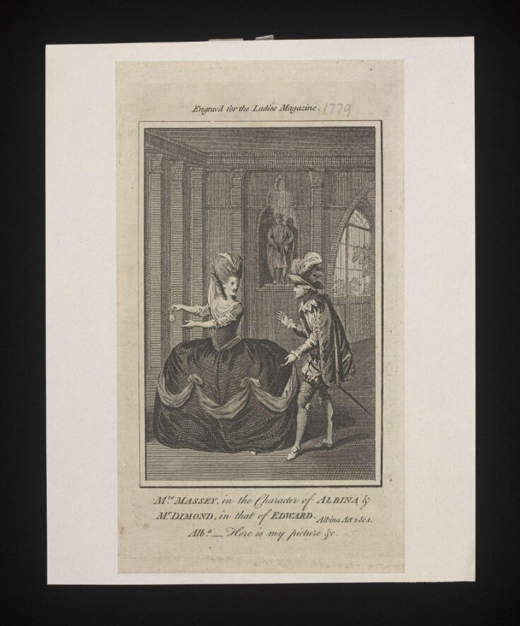 Mrs. Massey, in the character of Albina & Mr. Dimond, in that of Edward. image
