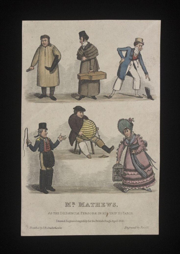 Mr Mathews, as the Diligenciae Personae in his trip to Paris image