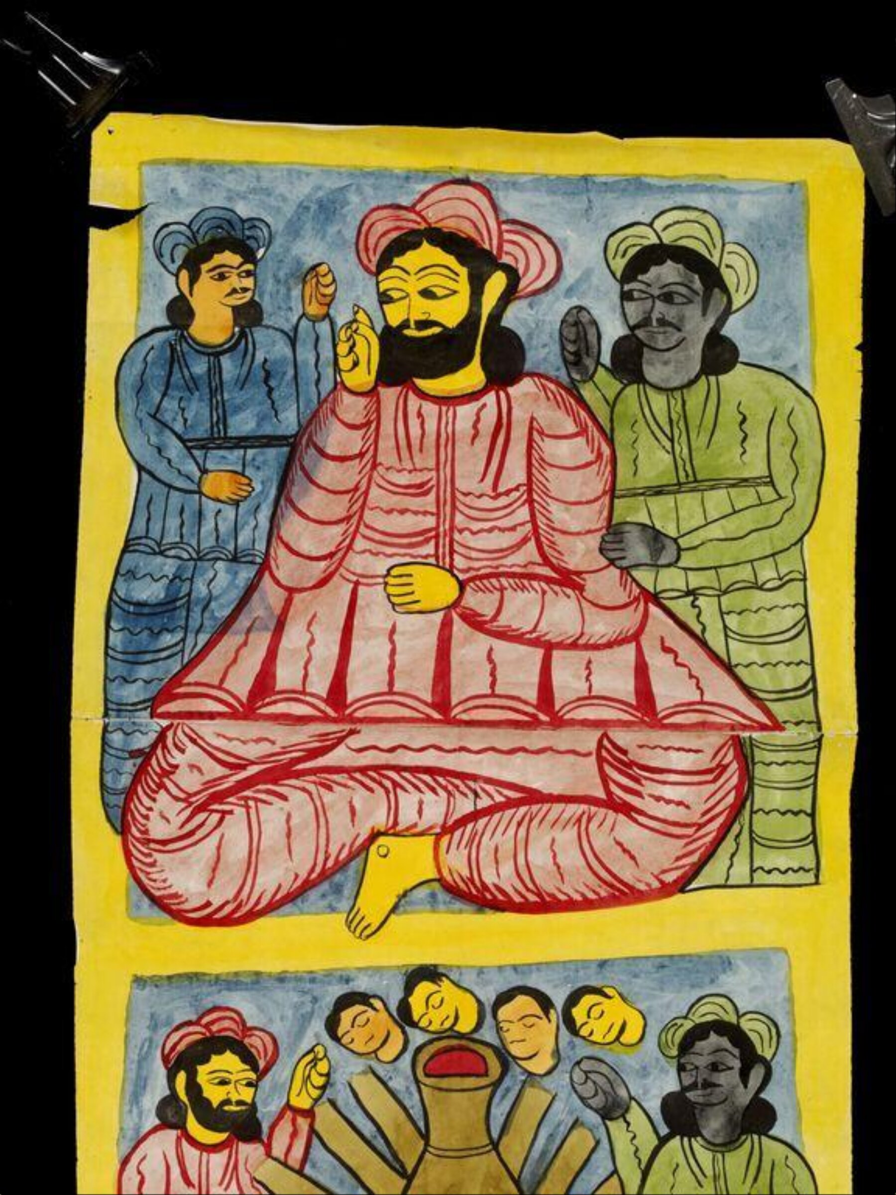 Scroll painting, Dukhushyam Chitrakar, 1976