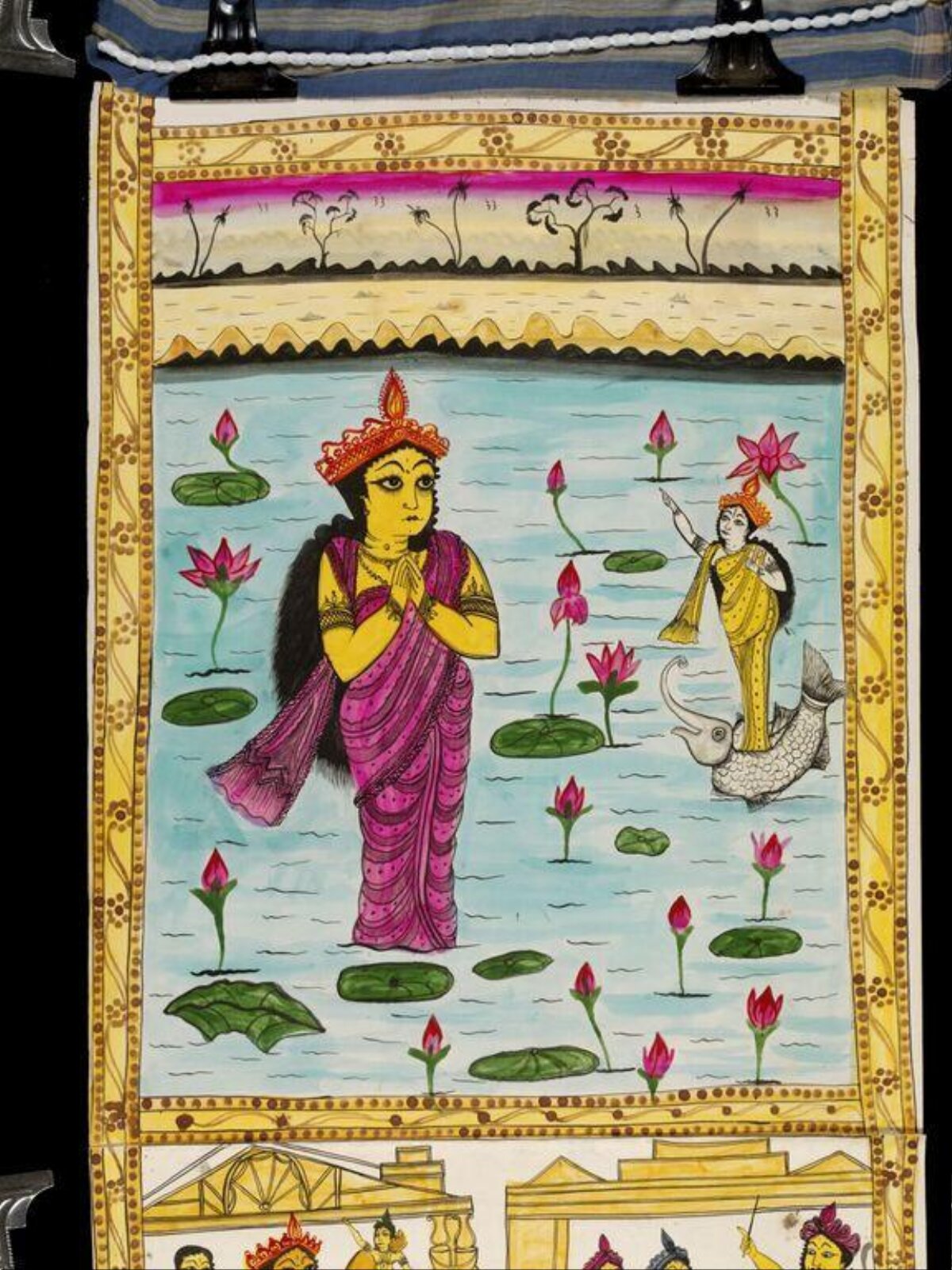 Scroll painting, Shyamapada Amid Chitrakar, 1975
