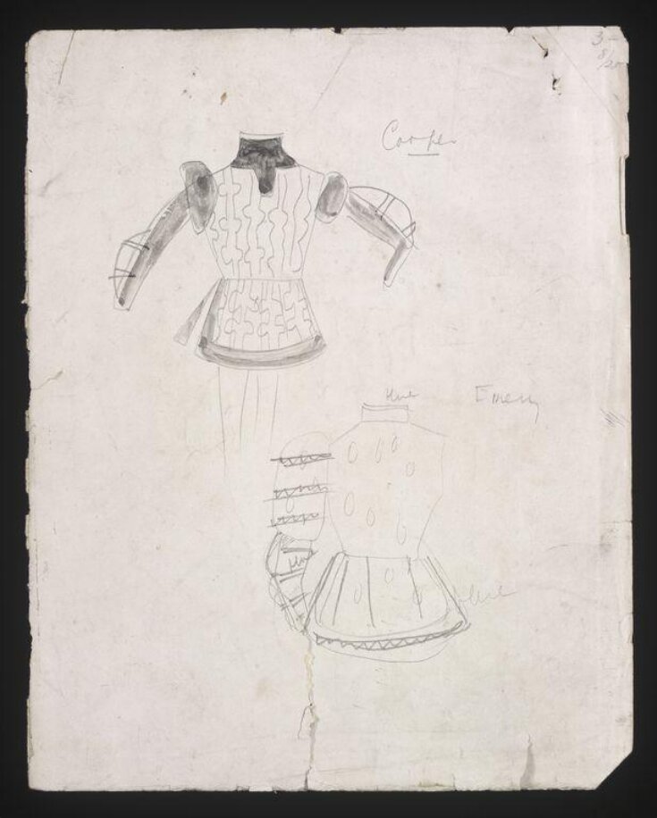 Gladys Calthrop costume sketches for Twelfth Night top image