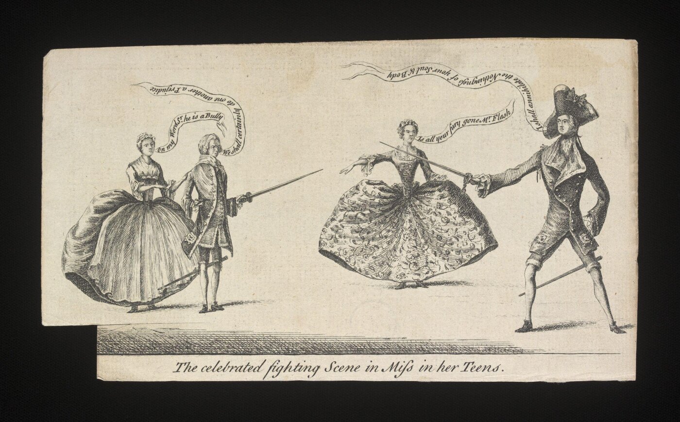 Unknown, The celebrated fighting scene in Miss in her Teens