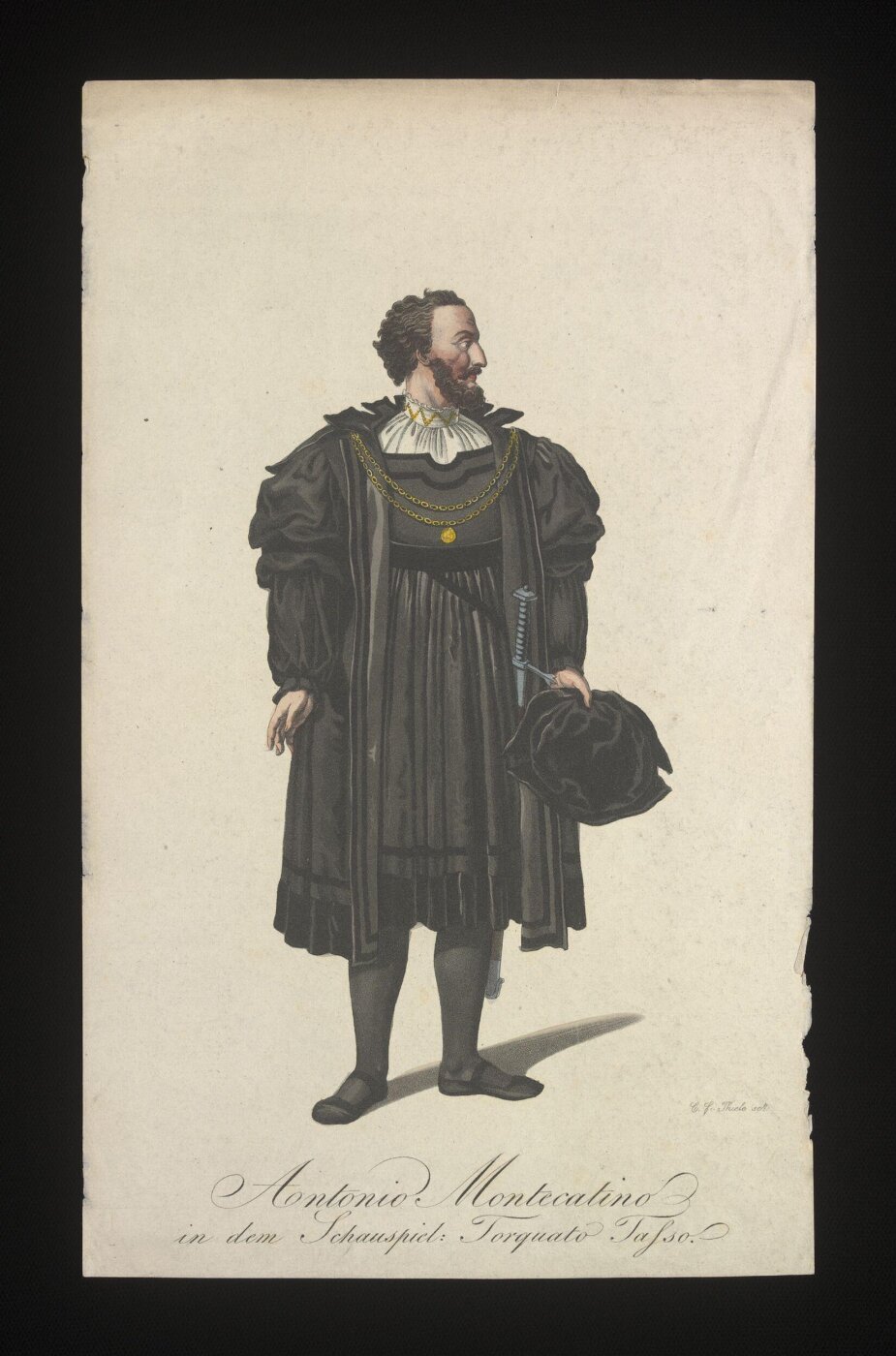 Unknown, Antonio Montecatino in dem Schauspiel: Torquato Tasso