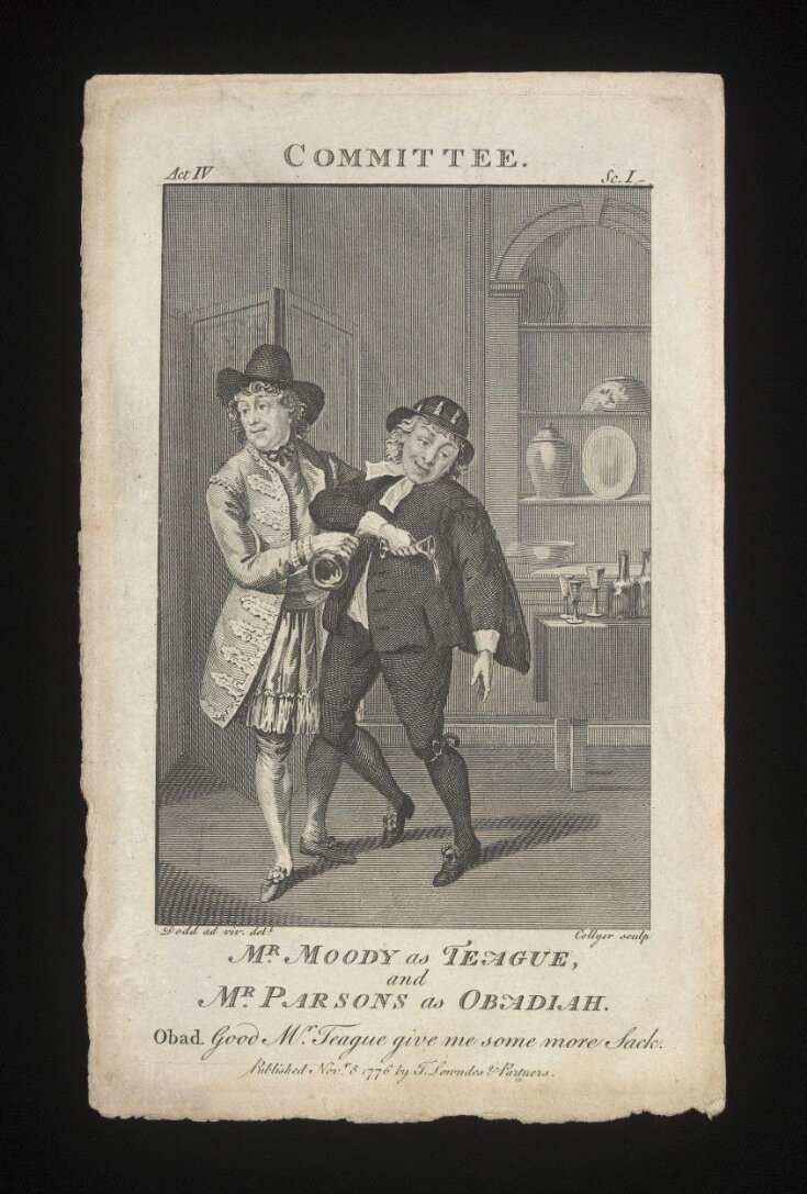 Mr. Moody in the character of Teague and Mr Parsons as Obadiah image