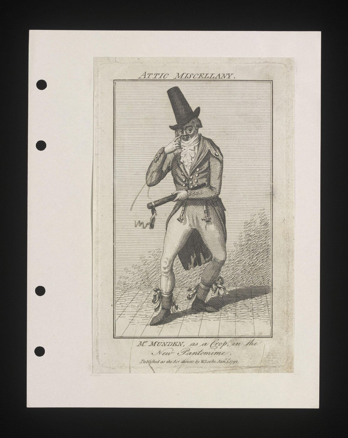 unknown, Mr Munden as a character of Crop in the New Pantomime