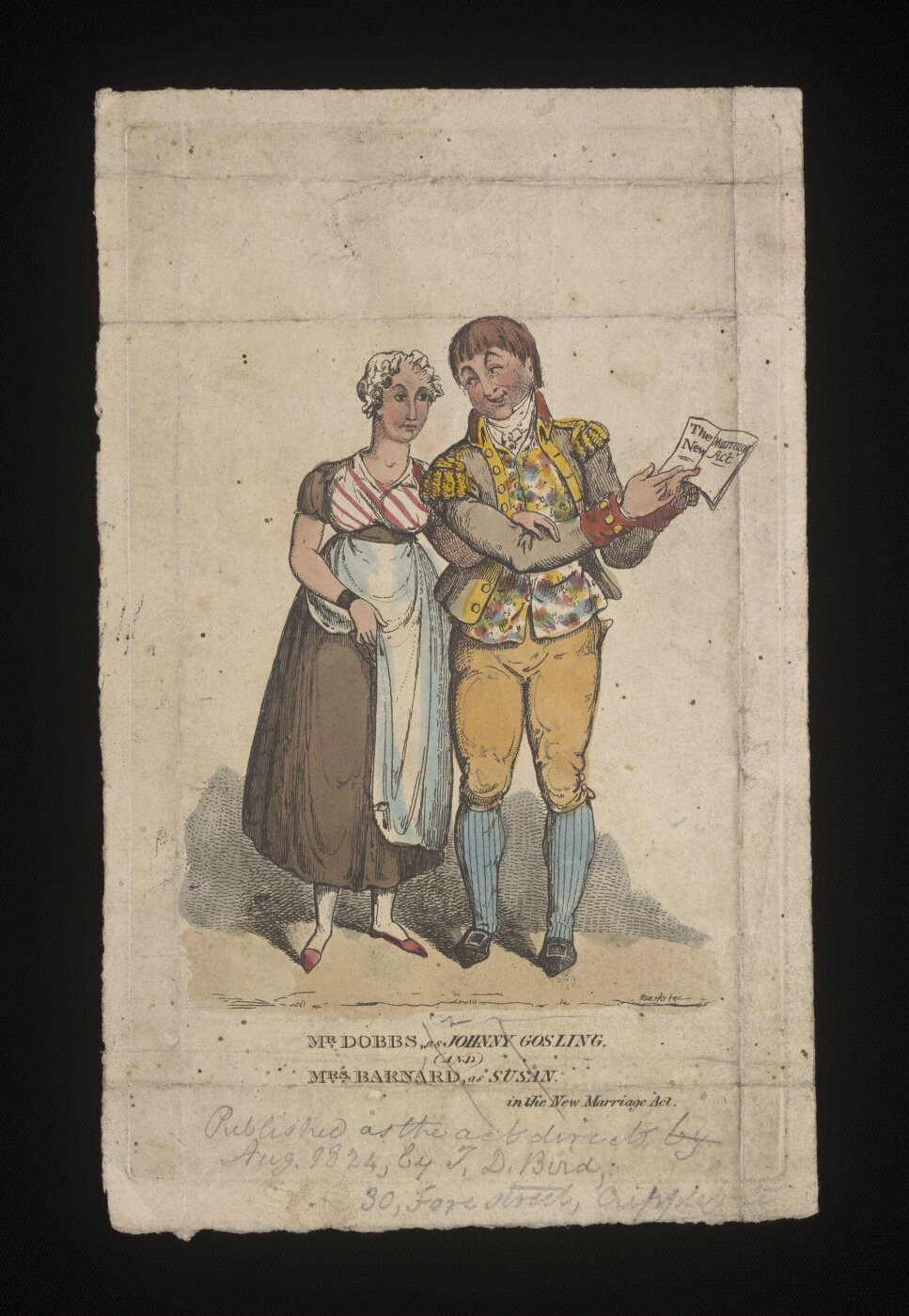 unknown, Mr Dobbs as Johnny Gosling and Mrs Barnard as Susan