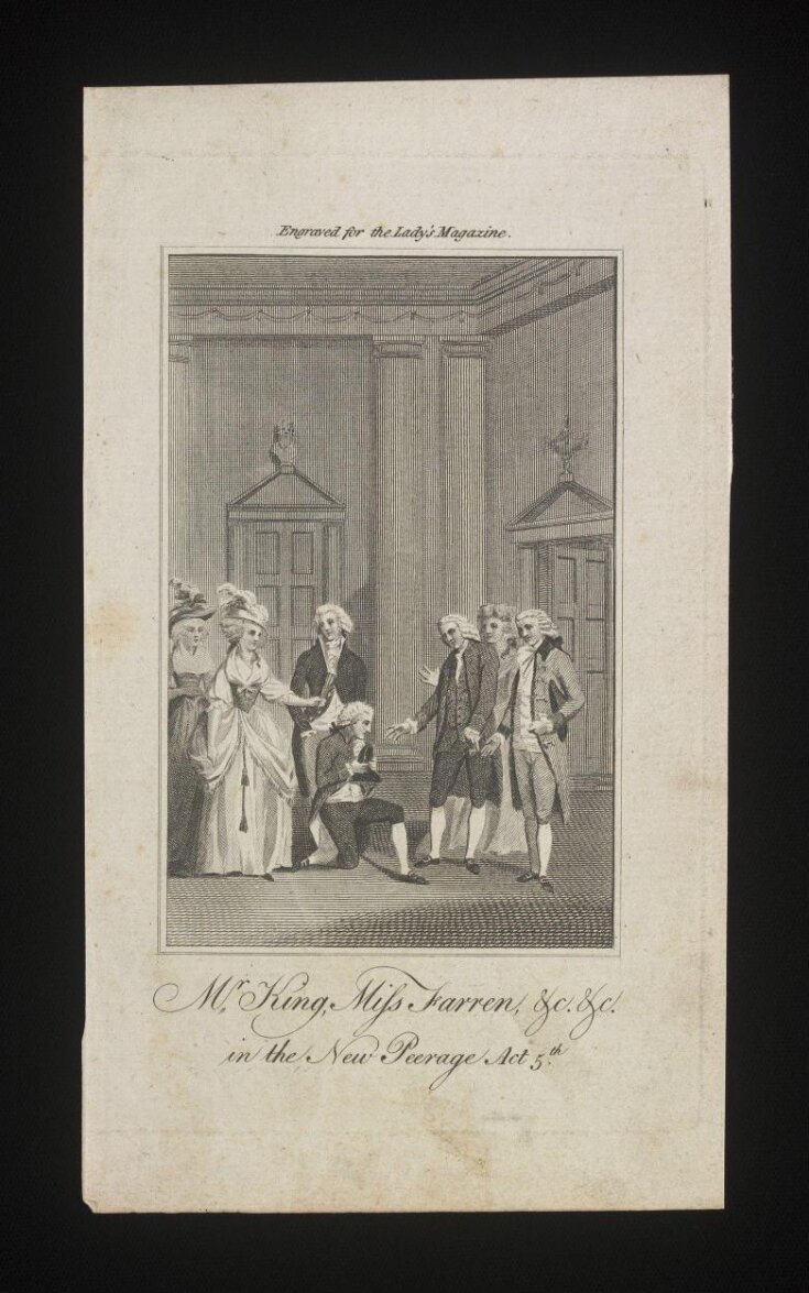 Mr King, Miss Farren in the New Peerage Act 5 image