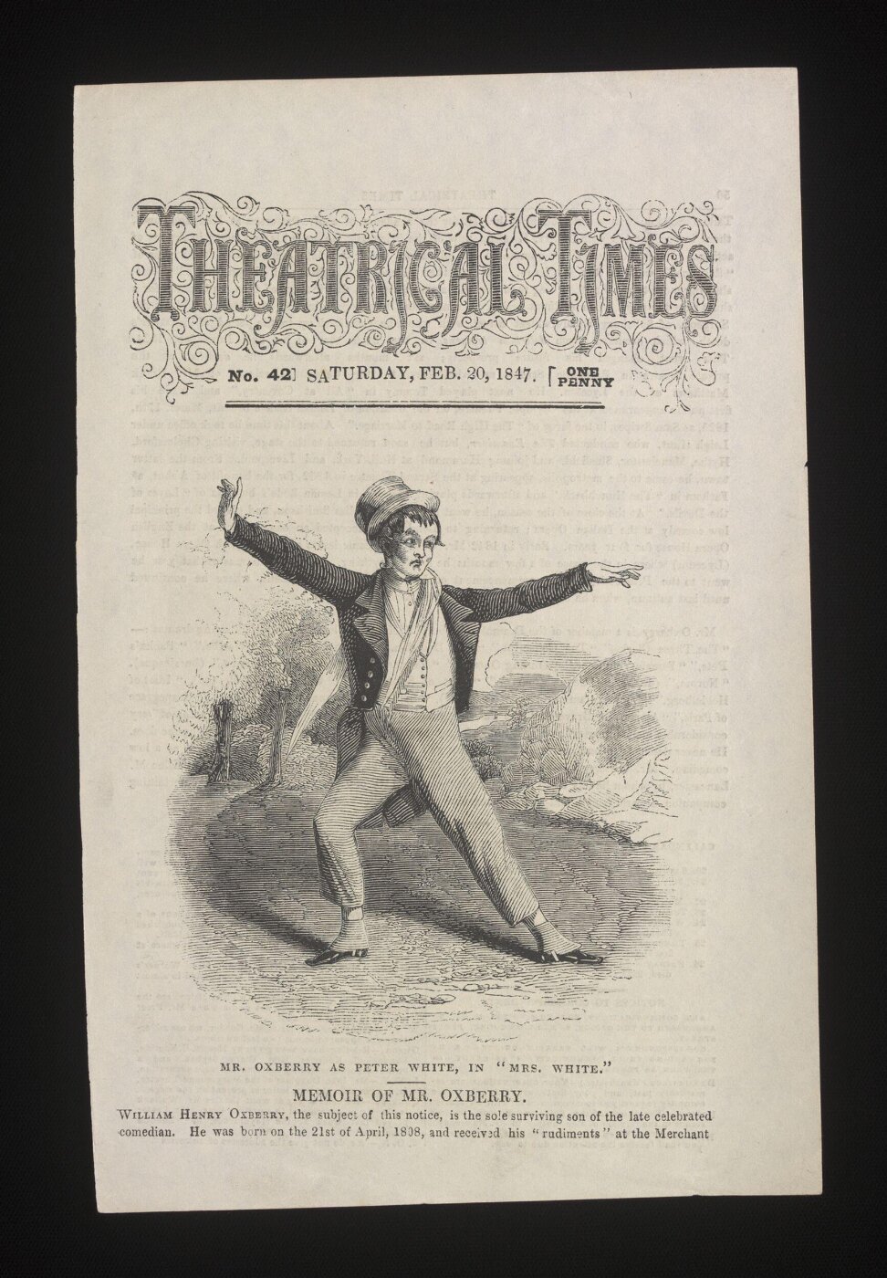 unknown, Mr Oxberry as Peter White in Mrs White