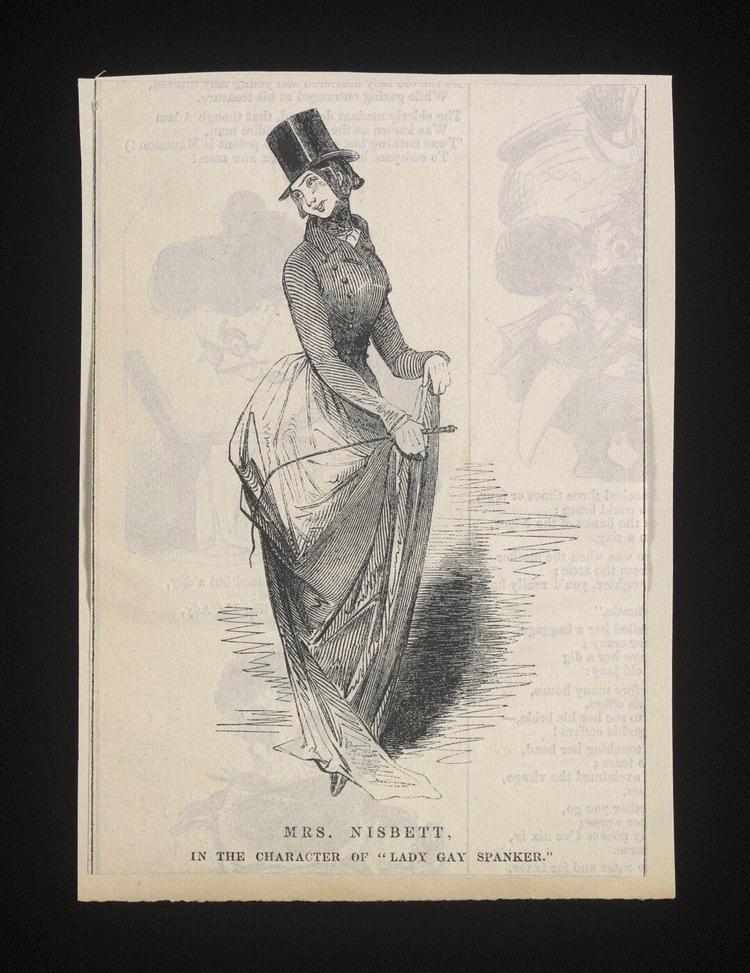 unknown, Miss Nisbett in the character of 'Lady Gay Spanker