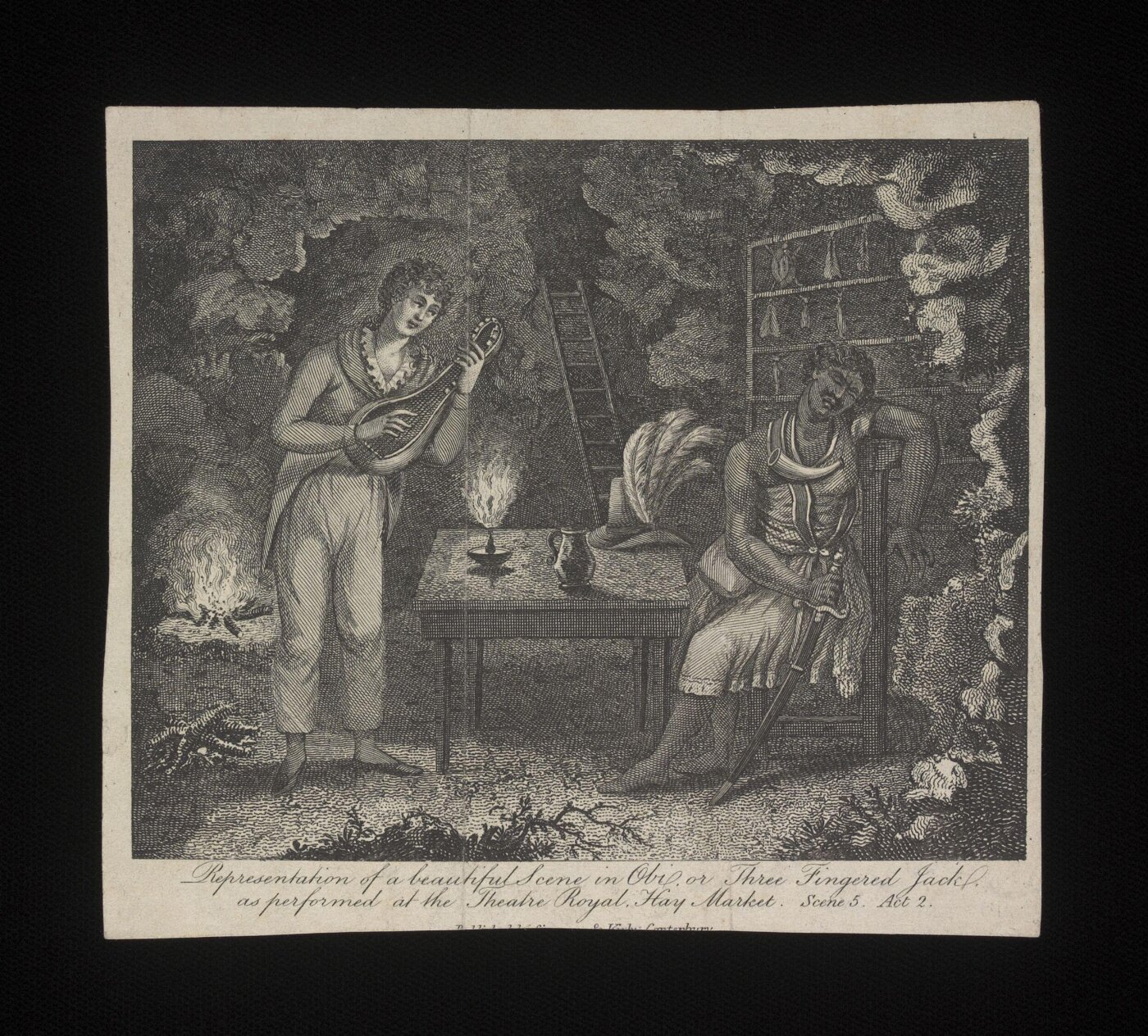unknown, Representation of a beautiful scene in Obi or Three Fingered Jack