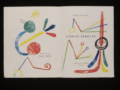 A toute épreuve by Paul Eluard prints by Joan Miró
