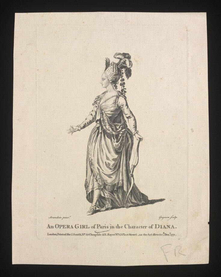 An Opera Girl of Paris in the Character of Diana image