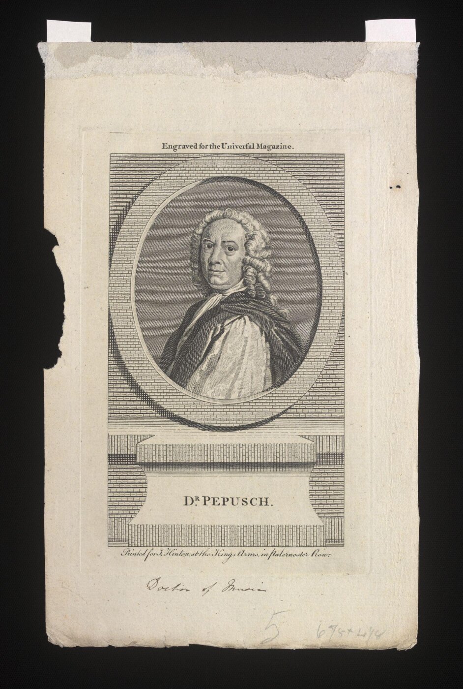 Unknown, Johannes Christophorus Pepusch