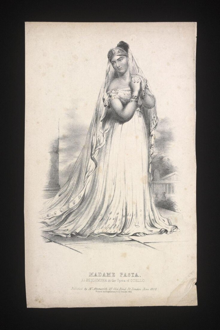 Madame Pasta as Desdemona image