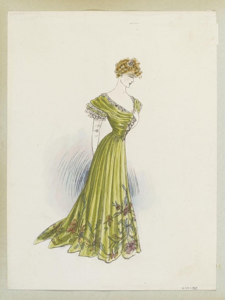 green emerald velvet dress Janique 1905 Dress main image 0
