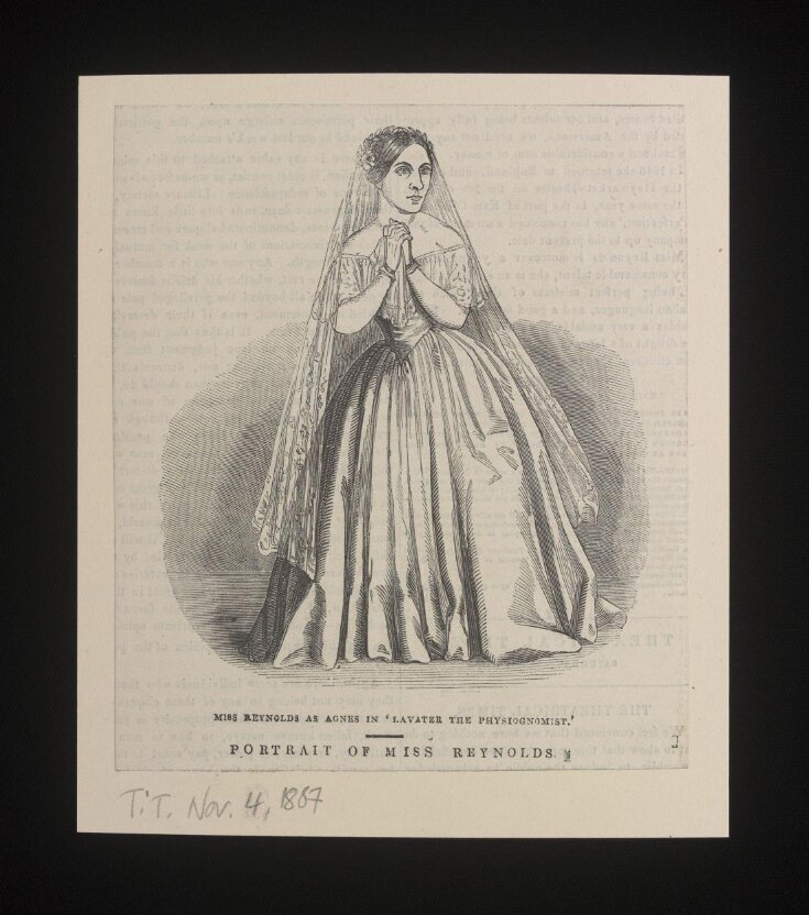 Miss Reynolds as Agnes in Lavater The Physiognomist image