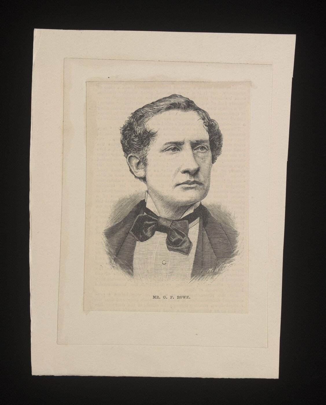 unknown, Mr G. F. Rowe