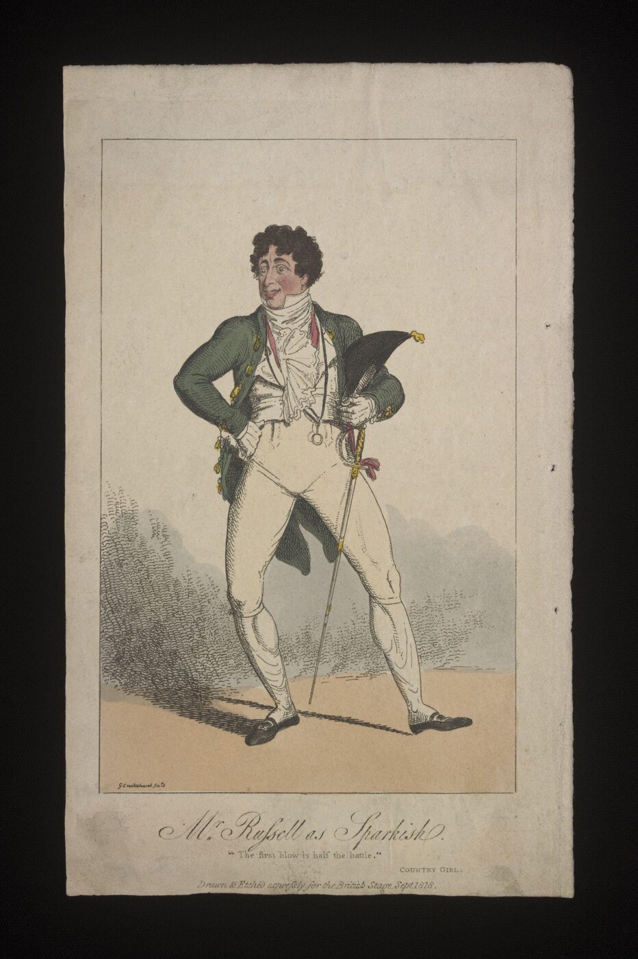Cruikshank, George, Mr. Russell as Sparkish