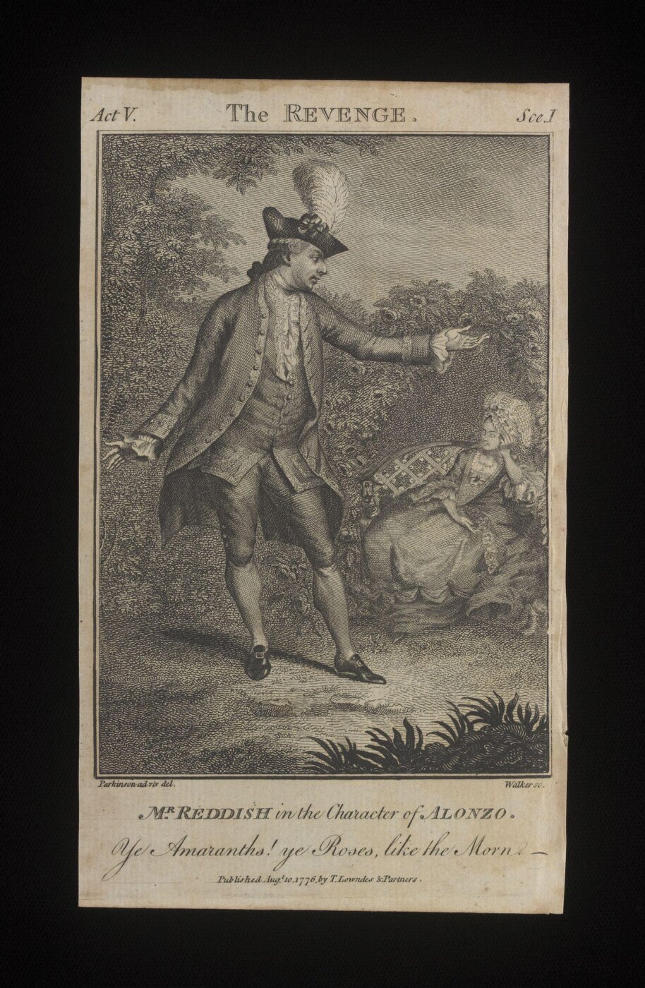 James Walker, Mr Reddish in the character of Alonzo