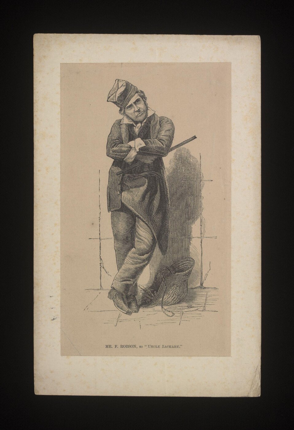 unknown, Mr. F. Robson as Uncle Zachary