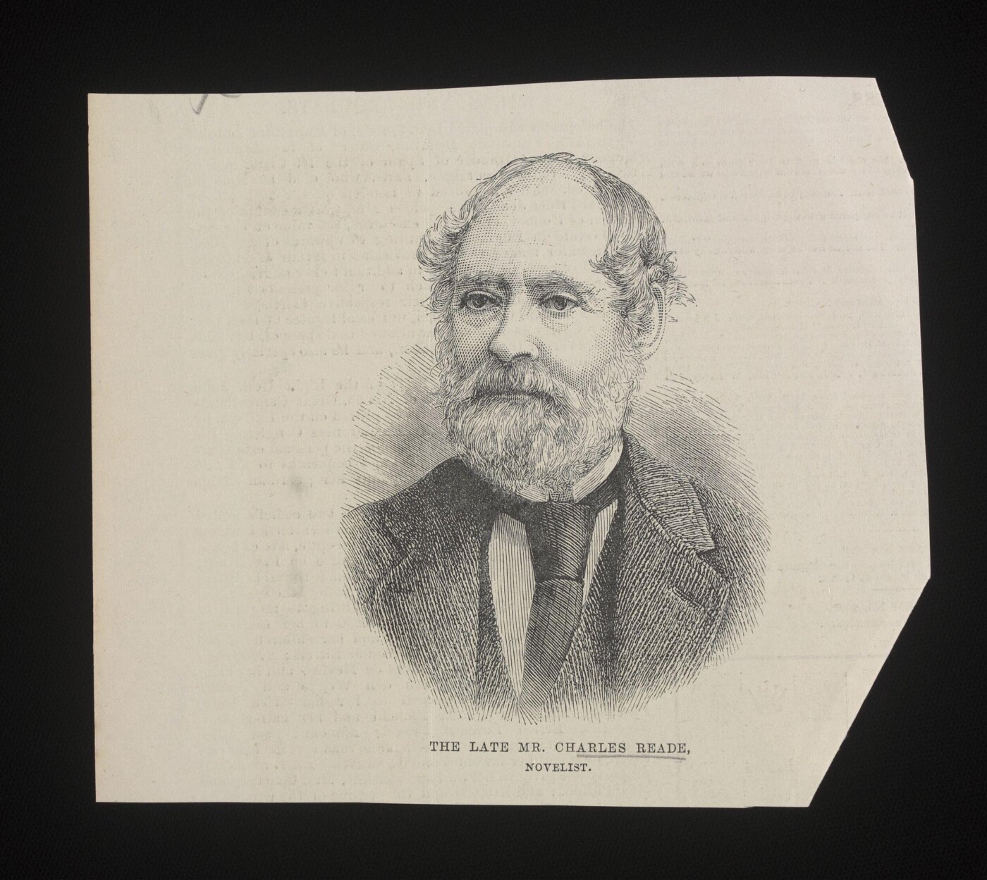 unknown, The Late Mr Charles Reade, Novelist