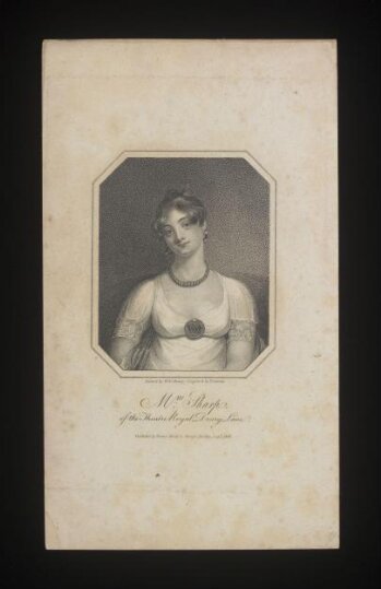 Mrs Sharp of the Theatre Royal Drury Lane