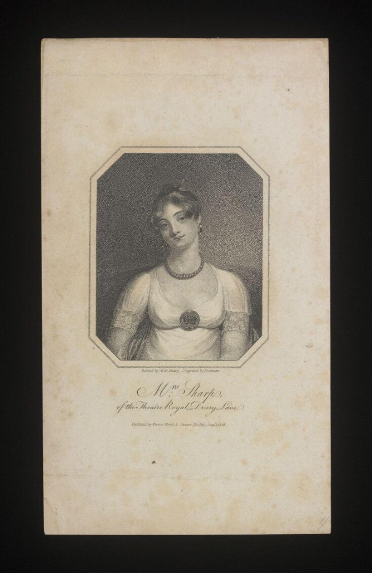 Mrs Sharp of the Theatre Royal Drury Lane image