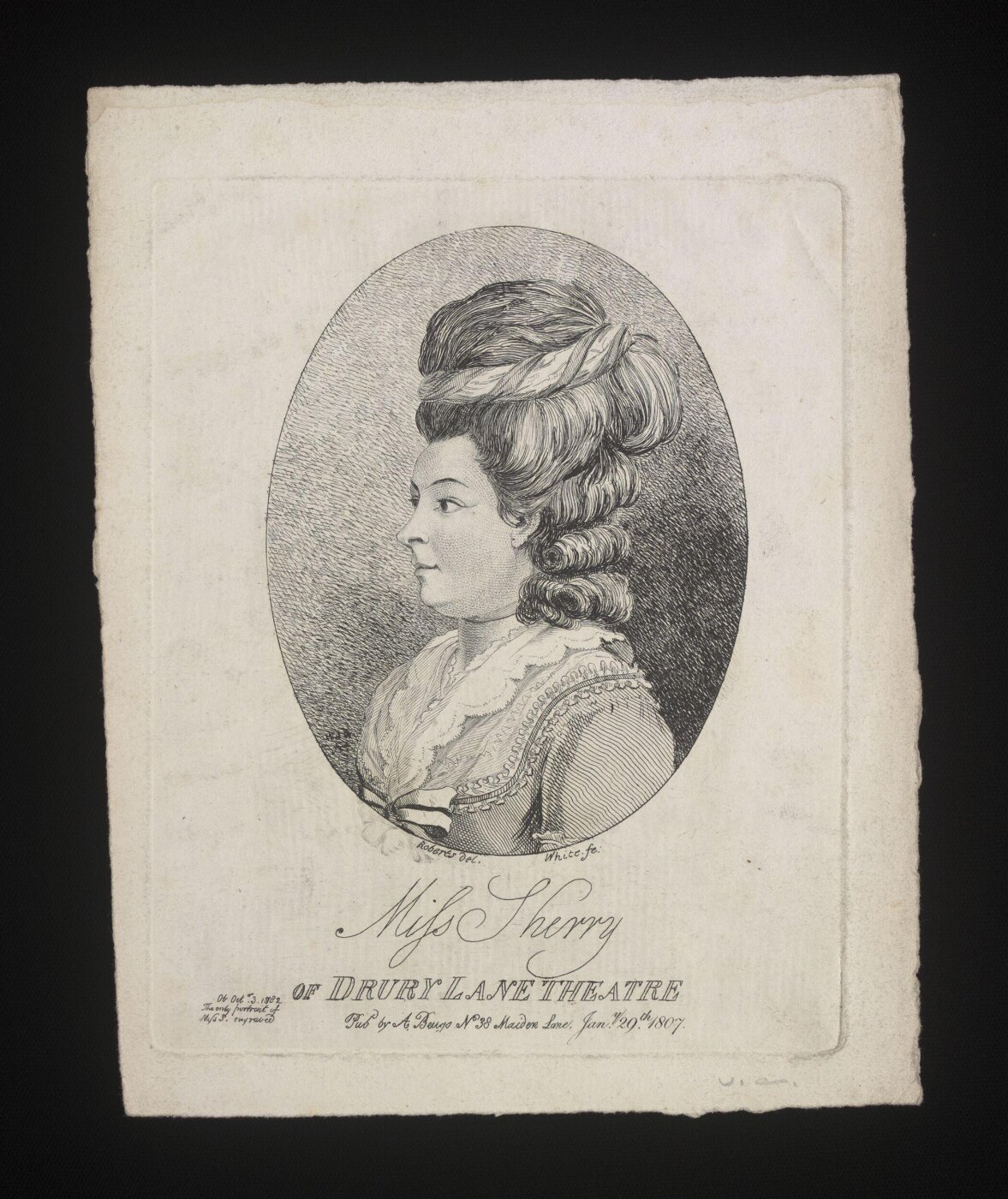 Charles White, Miss Sherry of Drury Lane Theatre