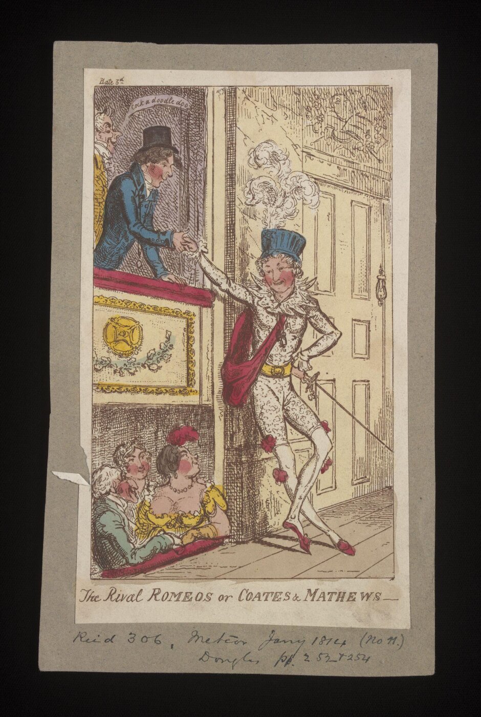 Cruikshank, George, The Rival Romeos or Coates and Mathews!