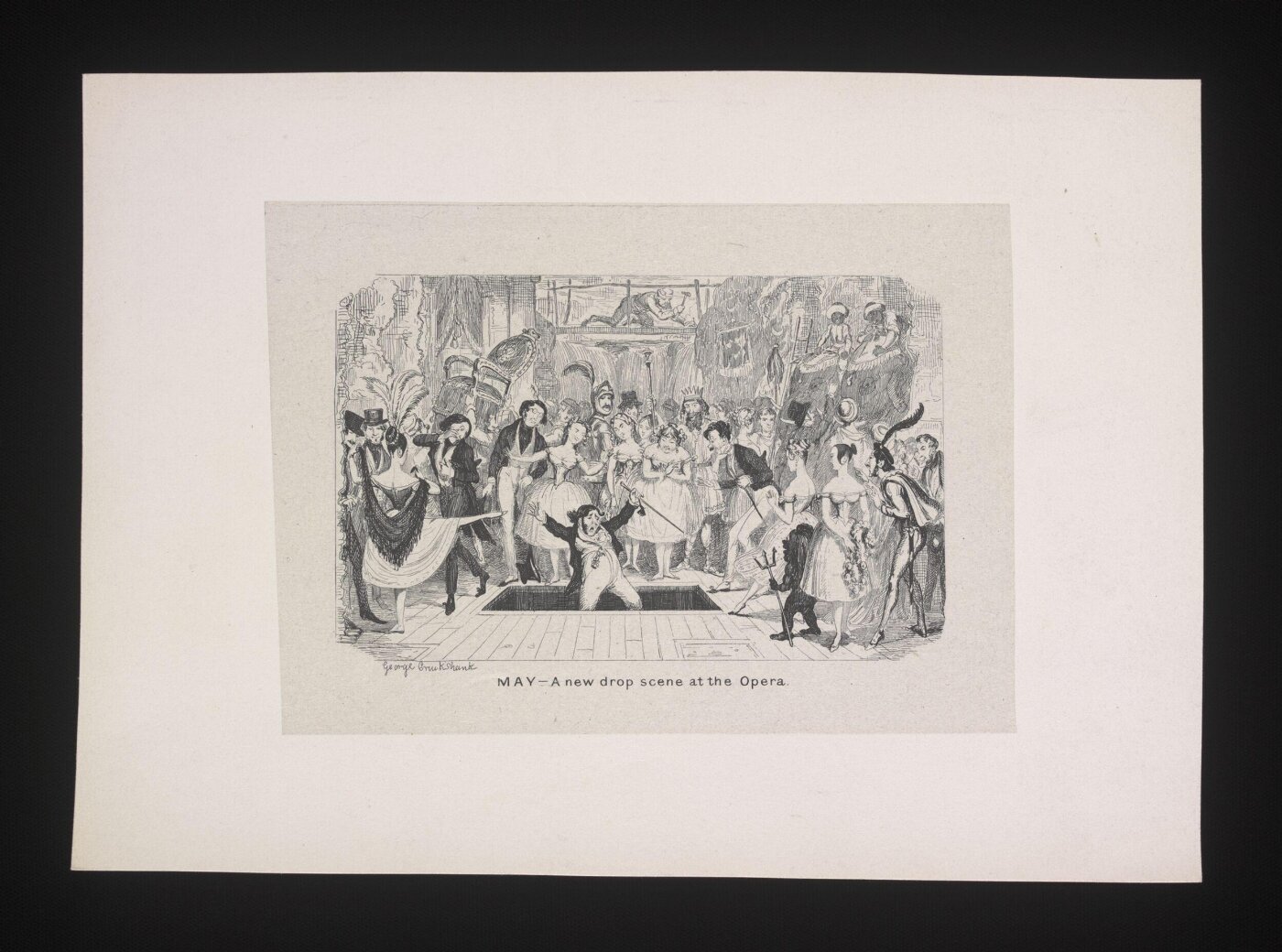 Cruikshank, George, May-A new drop scene at the Opera