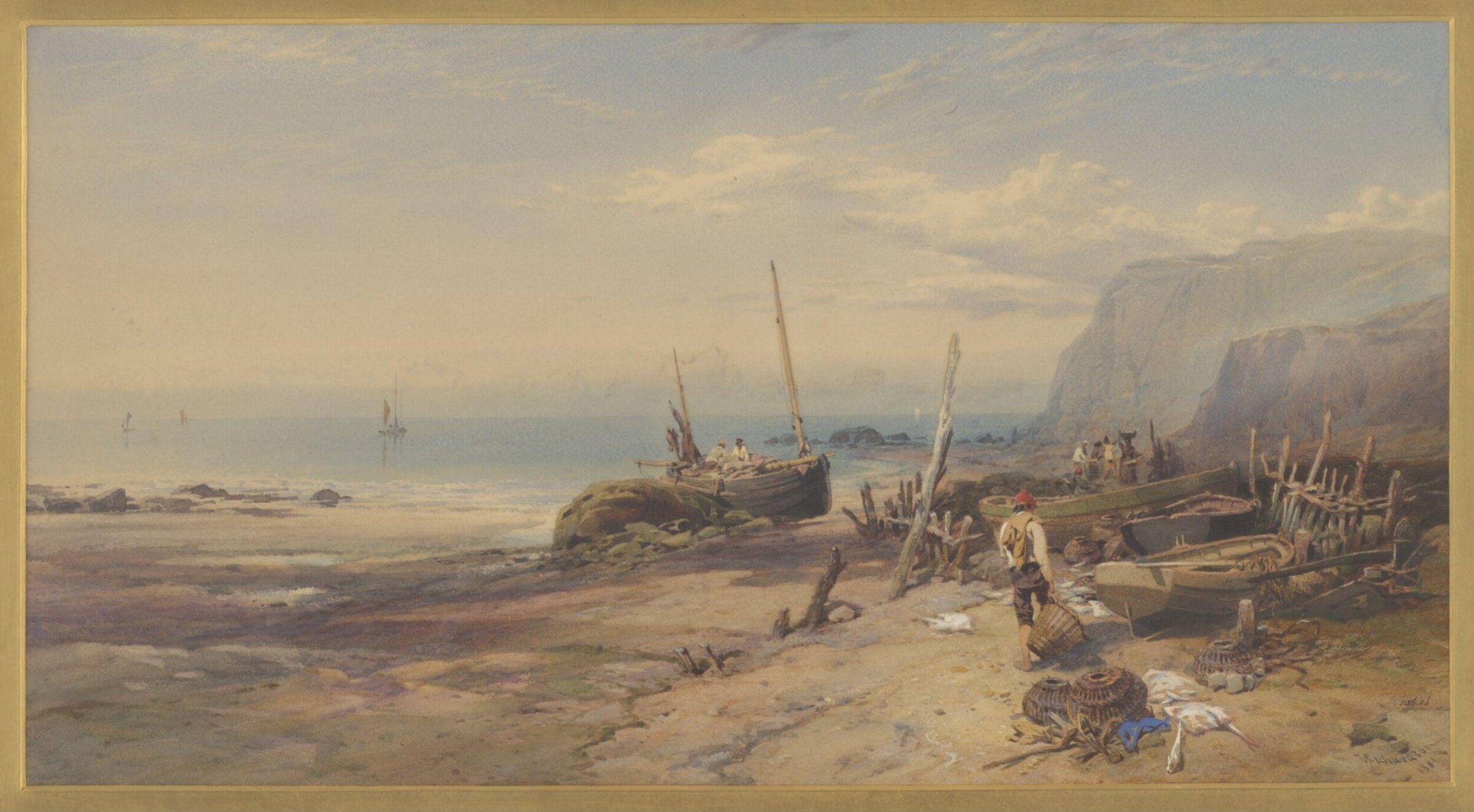 The Sands at Bonchurch, Isle of Wight, Miles Richardson, 1881