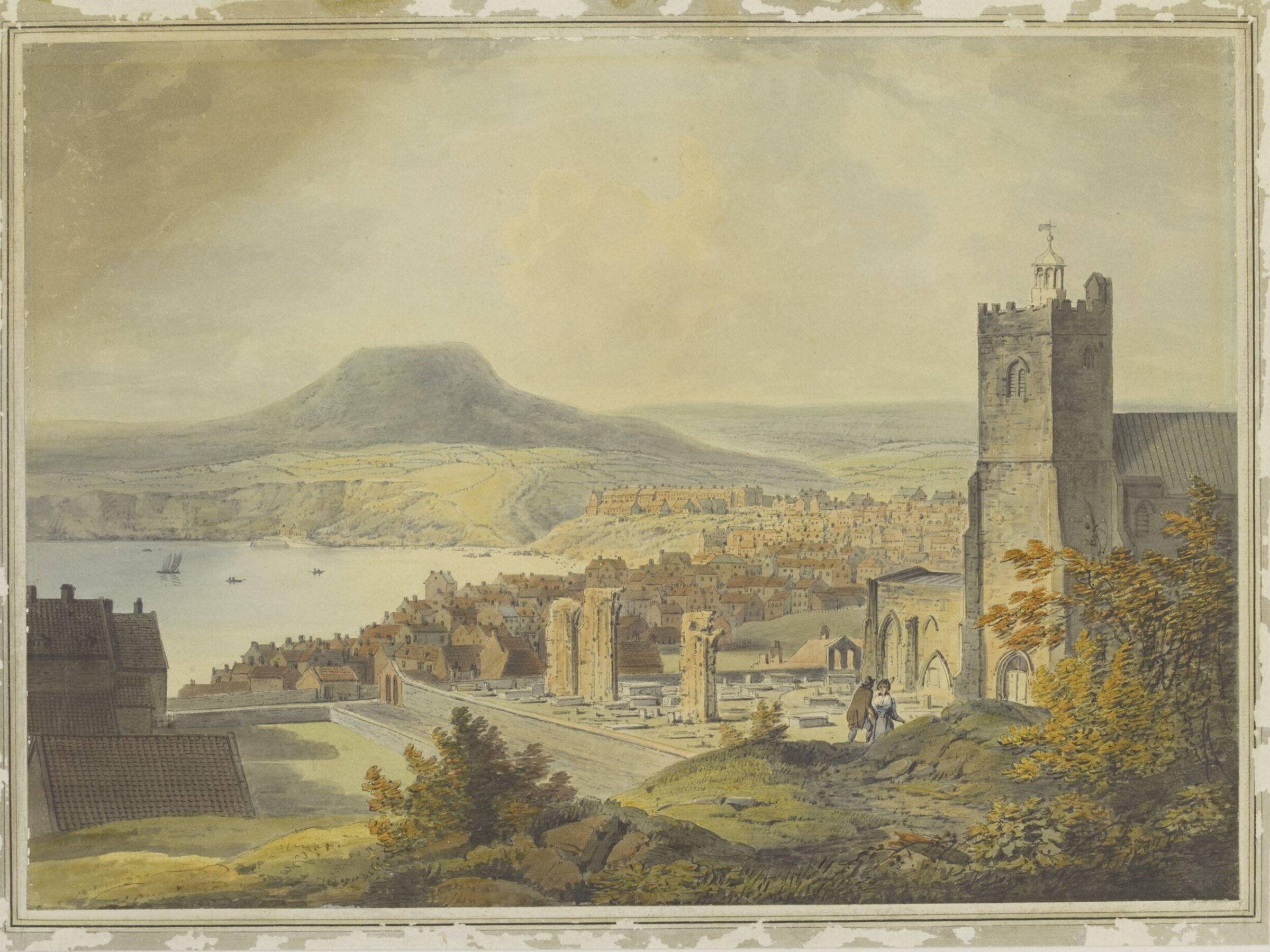 Scarborough from the North, William Payne, ca. 1776-1830