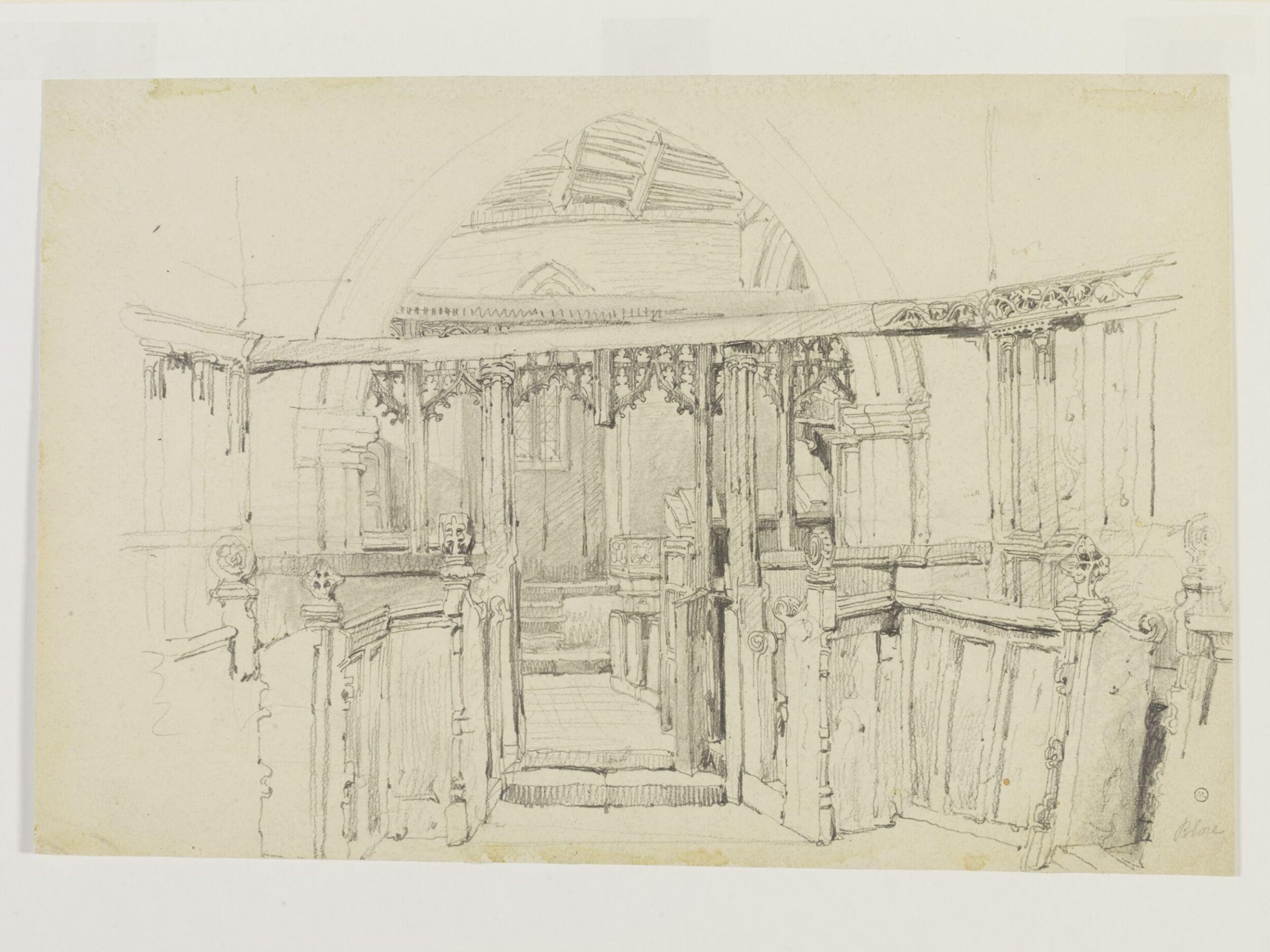 Blore-Ray Church in Staffordshire, Prout, 1800-50