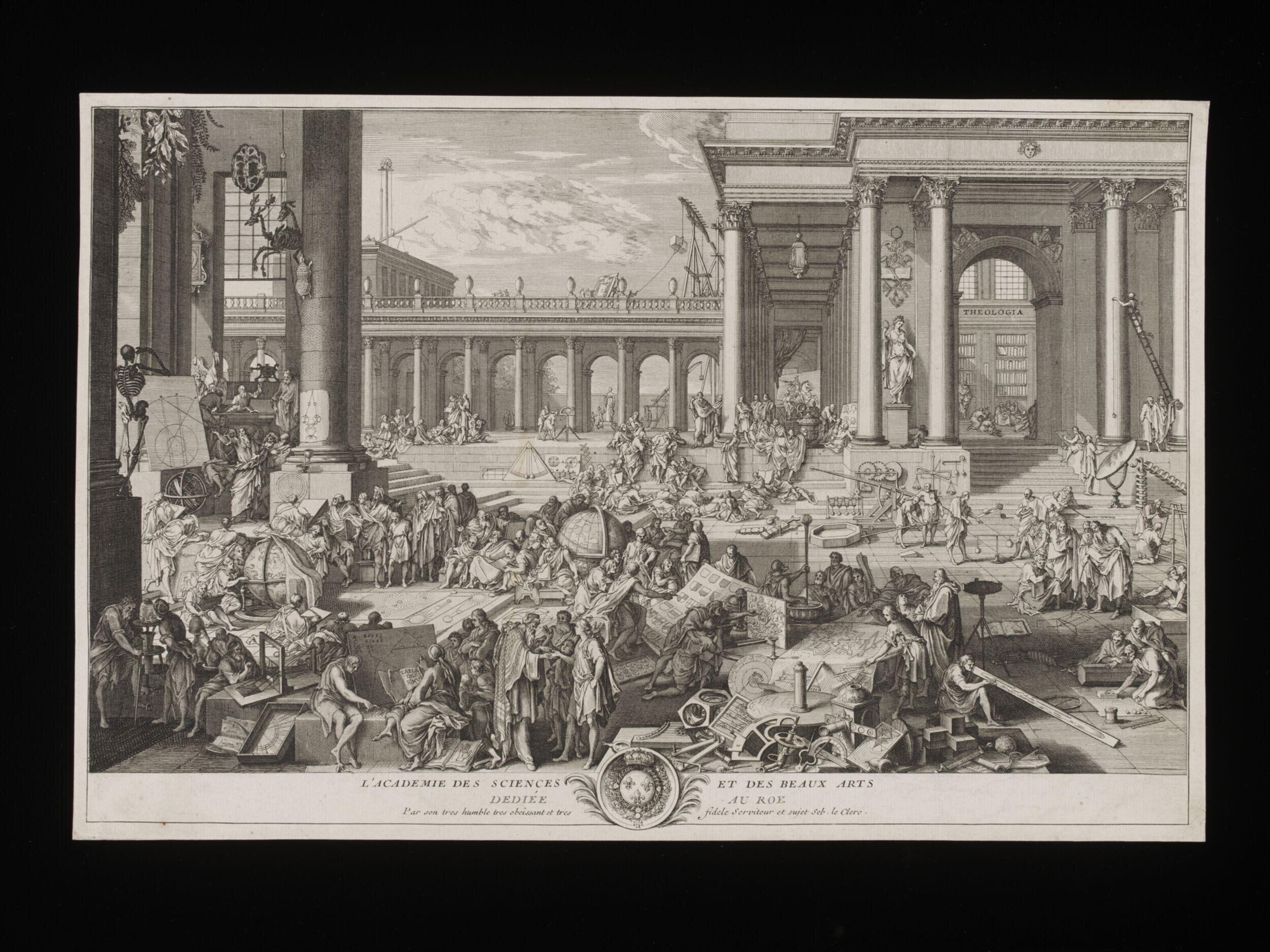 L'académie des Sciences et des Arts dédiée au Roy