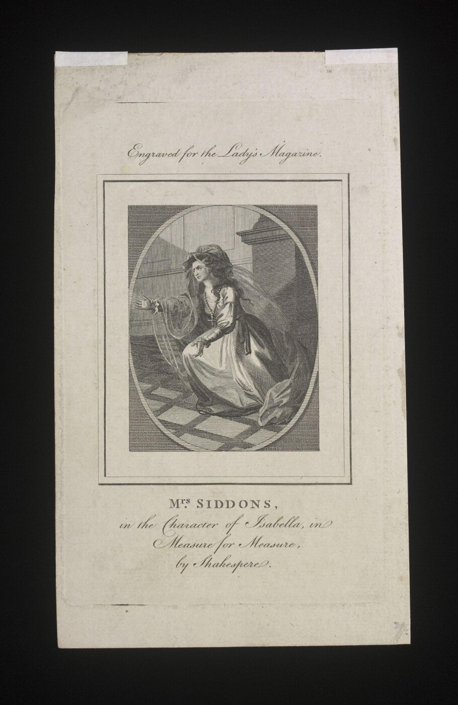 unknown, Mrs Siddons in the character of Isabella