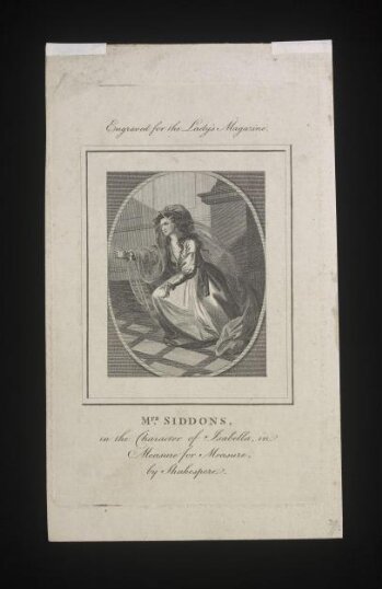 Mrs Siddons in the character of Isabella