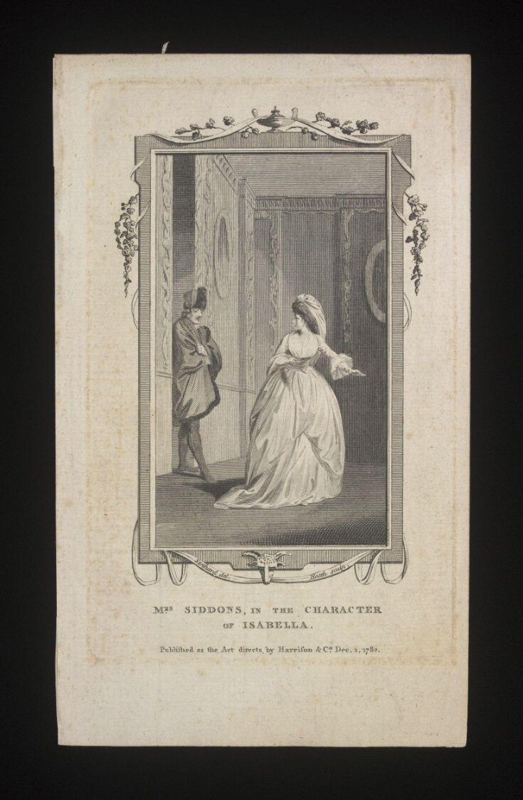 Mrs Siddons in the character of Isabella top image