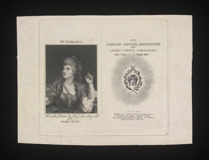 Mrs Siddons as the Tragic Muse image