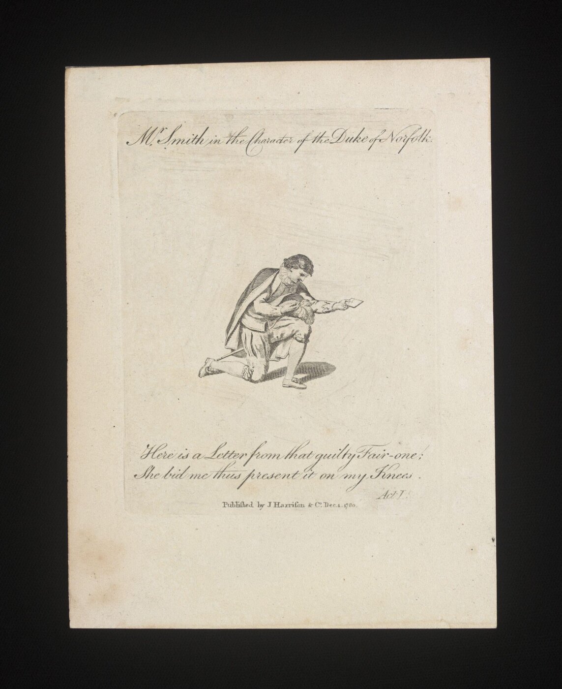 unknown, Mr Smith in the character of the Duke of Norfolk
